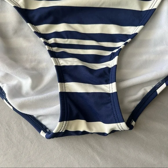 Lauren by Ralph Lauren Striped Bikini Bottom XL Navy and White - Picture 5 of 12